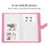 Photo Album Exquisite PU Leather Collection Stamp Album for Photos Storage and Display (96 pieces - plain flowers) view 2