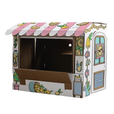 BB at Play Color in Lemonade Stand Playhouse Craft Activity for Kids