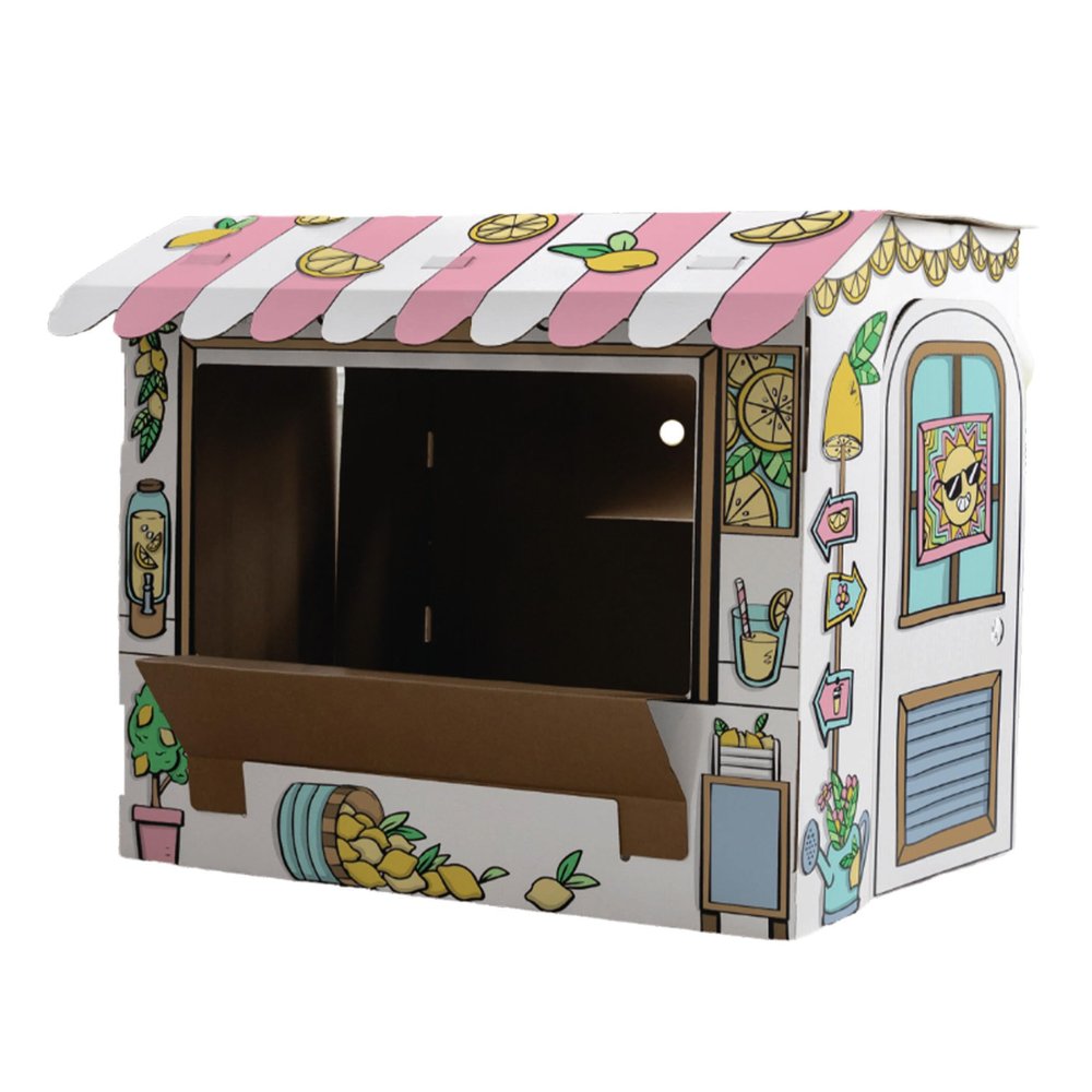 BB at Play Color in Lemonade Stand Playhouse Craft Activity for Kids