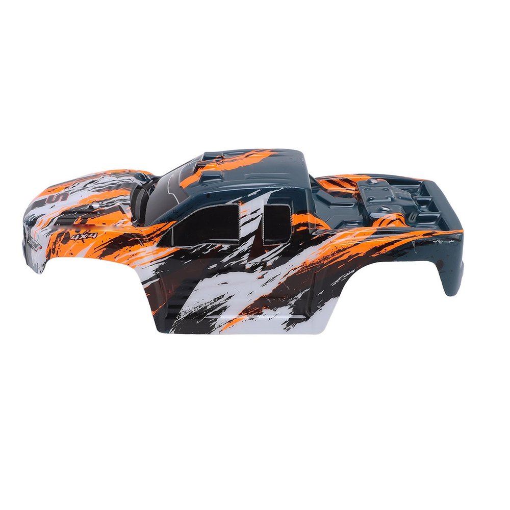 Jenivaint PVC RC Car Body Shell Lightweight Spare Cover with Cool Sporty Look for 1/16 Scale Replacement Parts (Orange)