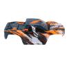 Jenivaint PVC RC Car Body Shell Lightweight Spare Cover with Cool Sporty Look for 1/16 Scale Replacement Parts (Orange) view 4