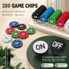 Craps Table Top Game Set with 35x70 Mat, Diamond Bumper, 200 Chips(Green) view 4