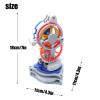 MJDHS Mechanical DIY 3D Plastic Assembly Model Kit, 3D Printed Tourbillon Replica Clock Movement, Desktop Ornament, Gear Art Suitable for Stem Education and Physics Experiments view 2