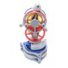 MJDHS Mechanical DIY 3D Plastic Assembly Model Kit, 3D Printed Tourbillon Replica Clock Movement, Desktop Ornament, Gear Art Suitable for Stem Education and Physics Experiments view 3