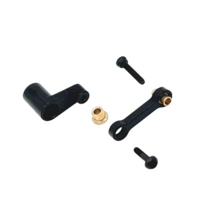 RC Car Models Parts for WLtoys 244016 for Losi Micro-B 1/24 RC Car Upgrade Parts Metal Steering Arm Rod Remote Control Decorative Spare Replace(Black)