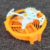 MJDHS Adult 3D Printed Tourbillon Clock Model Kit, DIY Assembly Mechanical Clock Model, with Manual Winding Gear Transmission Demonstration Unit, Suitable for Stem Education and Physics Experiments view 3
