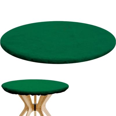 Superhao Card Table Cover Felt Table Cover Round Card Game Tablecloth Poker Desk Mat Protector Elastic Topper Non-Slip Gaming Accessories for Playing