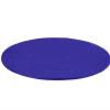 Superhao Card Table Cover Felt Card Table Game Cover Round Tablecloth Poker Topper Mat Elastic Protector for Playing(Blue) view 1