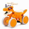 Dinosaur Ride On Toy for Toddlers 1-3 Years, 4 Wheel Wiggle Car, Stable Anti-Tip Design, Smooth Rolling Wheels, Enlarged Comfortable Seat, Toddler Ride On Sliding Toy (Yellow) view 1