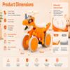 Dinosaur Ride On Toy for Toddlers 1-3 Years, 4 Wheel Wiggle Car, Stable Anti-Tip Design, Smooth Rolling Wheels, Enlarged Comfortable Seat, Toddler Ride On Sliding Toy (Yellow) view 2