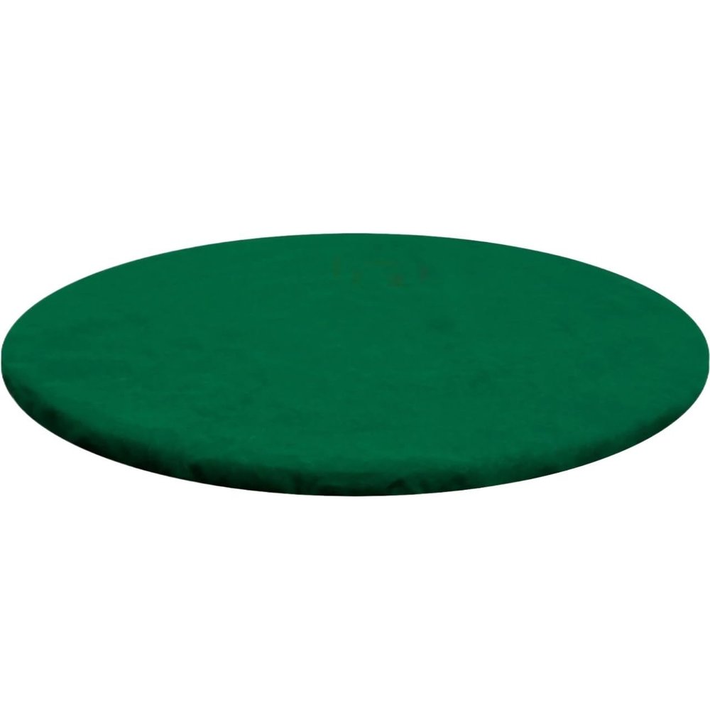 Superhao Card Table Cover Felt Card Table Game Cover Round Tablecloth Poker Topper Mat Elastic Protector for Playing(Green)