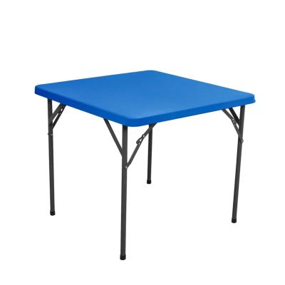 Superhao Card Table Cover Solid Color Square Tablecloth 85x85cm Washable Polyester Fabric Elastic Table Cloth for Wedding Party Dining Decoration for Playing(Royal Blue)