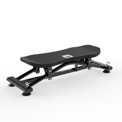 Balance Board for Adults, Rocking Stepper with Resistance Bands, Portable Wobble Board with LCD Monitor, 300 lbs Capacity Ski Trainer for Full Body Workout at Home Gym (Black)