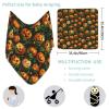 Halloween Pumpkin Leaves Baby Swaddle Blanket Warm Newborn Receiving Blanket Unisex Soft Nursery Swaddle Wrap Blankets 35.4 X 35.4 Inch Baby Swaddling Blanket Cover for Boy Girl Toddler Infant view 2