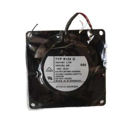 WCURYQPNG 80x80x38mm TYP8124G 18V 1.7W 30V 5W 8038 axial Flow Fan