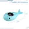 Little Ones Bath Water Thermometer, Floating Digital Gauge for Bathtub, Whale Cartoon Design, LED Display, Safety Alert view 2