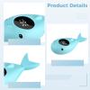 Little Ones Bath Water Thermometer, Floating Digital Gauge for Bathtub, Whale Cartoon Design, LED Display, Safety Alert view 3