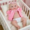 Anano Reborn Baby Dolls Girl Realistic - 12 inch Open Mouth Full Silicone Baby that Look Real, Realistic Newborn Dolls Washable with Feeding Bottle & Accessories, Solid Silicone Gift Set for Kids 3+ view 2