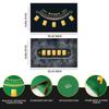 BANGZE GAMES All-in-One Portable Poker Set with Dual-Faced Casino Felt for Travel, Lite Edition 50 Clay Chips, Waterproof Cards, Luminous Dice, Packed in Durable EVA Case view 4
