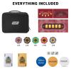 BANGZE GAMES Pro-Grade Travel Poker Kit Deluxe Edition with 3 Oversized Casino Felts, 300 Solid Clay Chips, Luminous Dice & Waterproof Playing Cards in Premium EVA Case view 3