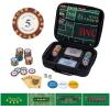 BANGZE GAMES Compact Portable Poker Collection Standard Model with Two Dual-Sided Casino Game Felts, 100 Premium Clay Chips, Water Resistant Cards & Glow Dice with EVA Carry Gift Box view 2