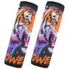 Nexawaveo Car Seat Strap Covers Dynamic Big Cat Black Soft Flannel Shoulder Pads view 2