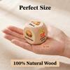 Personalized Wooden Dice, Custom Dice with Text/Logos/Photos, Featuring Colorful Designs, Date Night Food Decision Dices, Anniversary Birthday Wedding Couples Gifts view 4