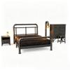 MRY-SFW 1/48 3D Printed Industrial Style Bedroom Furniture Set, Unpainted White Resin, Miniature Dollhouse Diorama Accessories view 2