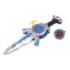 Zunate Battling Spinning Top and Sword Launcher Set with Builtin Music, LED Light Effects for Kids, 13cm Plastic Interactive Toy for HandEye Coordination Skills view 2