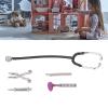 FTVOGUE Dollhouse Stethoscope Set, Mini Medical Appliance Model with Alloy Tools, 1:12 Scale Doctor Kit for Dollhouse Collectibles view 2