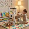 KQFCAZRE Wooden Infant Push Pusher Revolving Beads Infant Activity Center Pusher Sensory Learning for Young Children view 3