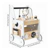 KQFCAZRE Wooden Infant Push Pusher Revolving Beads Infant Activity Center Pusher Sensory Learning for Young Children view 4