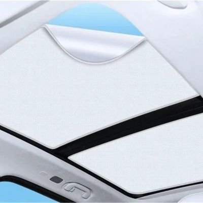 Car Electrostatic Adsorption Sunroof Sunshade for Chery Tiggo 8 Pro 2021-2023 Heat Insulation Skylight Sticker Auto Accessories(Beige 2pcs 7 Seats)
