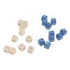 Acouto 20 PCS Acrylic Set - Colorfast, Lightweight Sided Number Dice for Math & Board Games - for Educational Activities and Giving view 3