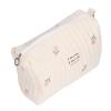 Ymiko Diaper Pouch Cotton Multifunctional Portable Stroller Bag Cute Embroidery Nappy Storage for Bottles and Toddler view 1