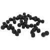 AKLOSIPY 50PCS Six Sided Dice, .6in Round Corner Plastic Dice Cubes for Board Games, DIY Sticker, Math Teaching, Party, (Black) view 3