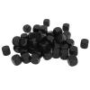 AKLOSIPY 50PCS Six Sided Dice, .6in Round Corner Plastic Dice Cubes for Board Games, DIY Sticker, Math Teaching, Party, (Black) view 4