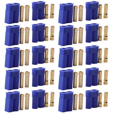 ViaGasaFamido EC5 Connector with PA and Copper Material 5.00mm Double Plugs Full Sheathed Socket Plug Assembly for Electronic Test Accessories