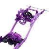 RC Cars Models Compatible with SCX10 I II 90046 for Capra for TRX4 for LCG Prefixal Gearbox Front Motor Transmission with Drive Shaft for 1/10 RC Crawler(Purple) view 2