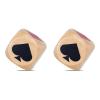 2Pcs Euchre Indicators Wooden Trumps Suit Dices Portable Double Trumps Marker Dices for Travel Camping and Party Use Euchre Indicators Wooden Cubes view 1
