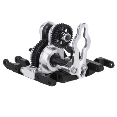 Ultralight Aluminum Micro Transmission with for De-lrin Skid for 1/24 RC Crawler SCX24 AX24 Compact COMP Chassis Rigs
