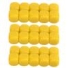 Acouto 30PCS 16MM Dice Set, Plastic Rounded Sided Dice Cubes for Game Party Fun DIY Crafts Teaching Aid, Ideal for Math Learning and Custom Making (Yellow) view 1