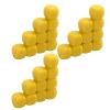 Acouto 30PCS 16MM Dice Set, Plastic Rounded Sided Dice Cubes for Game Party Fun DIY Crafts Teaching Aid, Ideal for Math Learning and Custom Making (Yellow) view 2