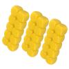 Acouto 30PCS 16MM Dice Set, Plastic Rounded Sided Dice Cubes for Game Party Fun DIY Crafts Teaching Aid, Ideal for Math Learning and Custom Making (Yellow) view 3
