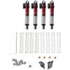 RC Car Shock Absorber for Axial for SCX24 AX24 1/24 KKZ 4Pcs 53Mm Metal Oil Shock Absorber Damper RC Crawler Car Upgrade Parts,Black view 1