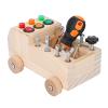 Alomejor Car Screwdriver Board Set, Wooden Busy Board for Toddlers with LED Light, Fine Motor Skills Sensory Toy for Kids 3 4 5 Year Old view 2