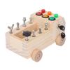 Alomejor Car Screwdriver Board Set, Wooden Busy Board for Toddlers with LED Light, Fine Motor Skills Sensory Toy for Kids 3 4 5 Year Old view 4