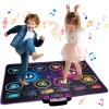 ECHTNATAV Dance Mat, 2 Player Electronic Dance Game Pad with Music Polyester Fiber Mat Interactive Gaming for Friends Young Users view 3