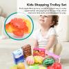 Chiyyak Funny Fruit Vegetable Food Car Toy Set for Enthusiastic Supermarket Role Play Fun (Pink) view 4