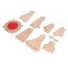 Chiyyak Diverse Set of Wooden Train Tracks for Kids, DIY Educational Expansion Pack with Beech Wood Material (Package C) view 2